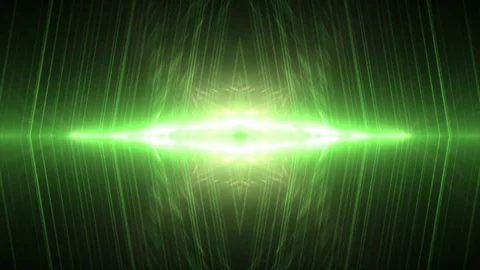VJ Lights green and golden flashing spot light. Stock Footage