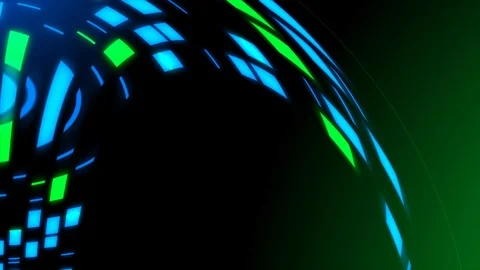 VJ lights multicolored flashing spot lights Stock Footage 124698976