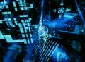 VJ Loop 033 : Flying Blue Geometric Animation Footage