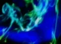 VJ Loop 039 : Glowing Smoke - Blue & Green Web Footage