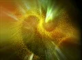 VJ Loop 142 : 3D Particles - Yellow Footage