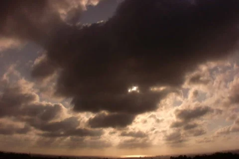 VJ Loop 159 : Sunset Cloudscape Stock Footage