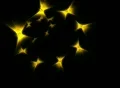 VJ Loop 225 : Stroke 3D 03 Yellow Web Footage