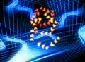 VJ Loop 229 : Stroke 01 R Blue Footage