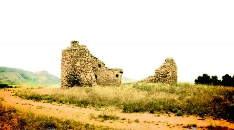 VJ Loop 360 Country Side Ruins3 fx hd Stock Footage 396583