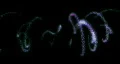 VJ Loop 376 Spiral Particles 1 Purple HD Footage