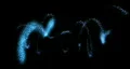 VJ Loop 378 Spiral Particles 2 Blue HD Footage