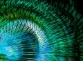 VJ Loop 395 Green Rotation Footage