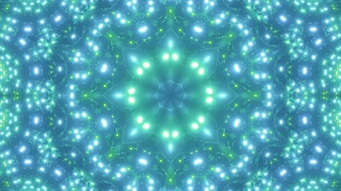 VJ loop 3d illustration green abstract star implosion Stock Footage 142924864