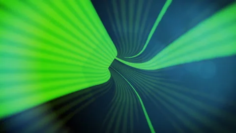 VJ Loop - 6 sided tunnel - Neon lines - Multicoloured Stock Footage 149871756