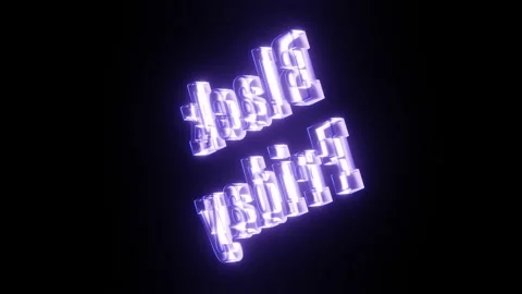 VJ Loop Abstract Background - Black Friday. Stock Footage 163972765