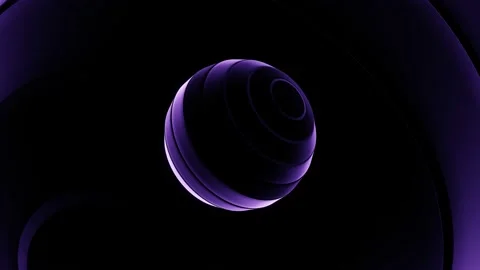VJ Loop abstract background - flight of a lilac ball. Video stock 164079366