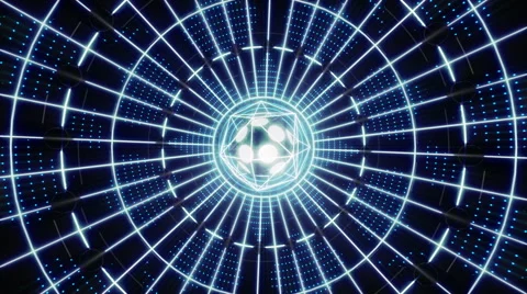 VJ Loop Abstract Blue Core 库存影片 51577066