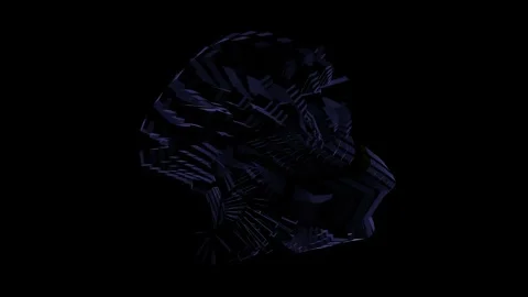 VJ Loop Abstract figure flashing neon 01 Stock Footage 162423984