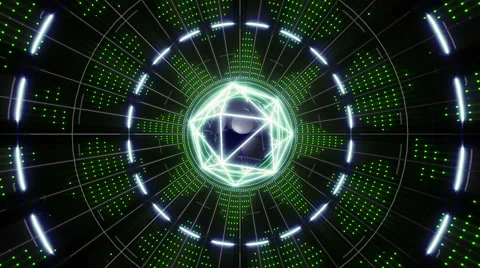 VJ Loop Abstract Green Core 库存影片 51579103