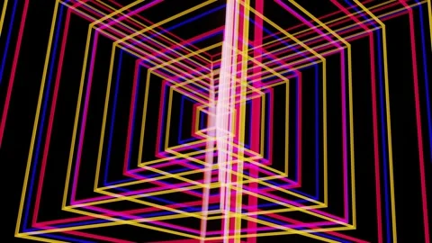 VJ Loop Abstract Rotation Of The Figure 1012. Stock Footage 166688042