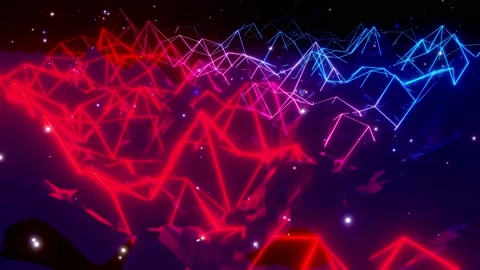 Vj loop abstract sci fi landscape. loope... | Stock Video | Pond5