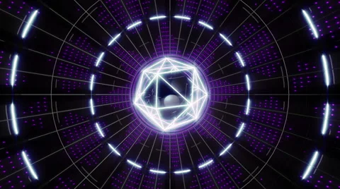 VJ Loop Abstract Violet Core 库存影片 51581881