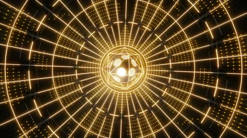 VJ Loop Abstract Yellow Core 库存影片 51585269