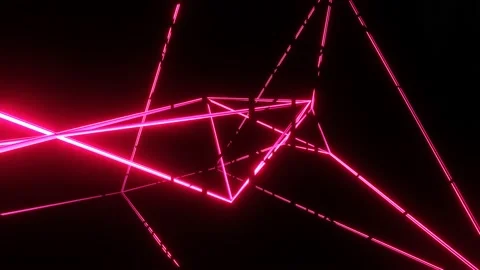 VJ Loop Abstraction of flashing neon colored lines. Video stock 167990752