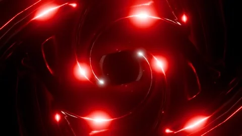 VJ Loop Ambient Portal 4K - Hypnotic Music Background Animation Red Video stock 293046421
