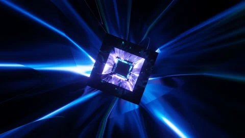 VJ Loop Animation Crystal Cave 1012. Stock Footage 166684516