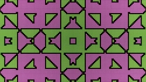 VJ Loop animation of pixel mosaic ver10 Stock Footage 167840992