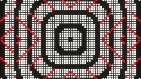 VJ Loop animation of pixel mosaic ver13 스톡 동영상 167841044