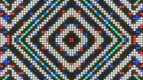 VJ Loop animation of pixel mosaic ver12 Stock Footage 167841121