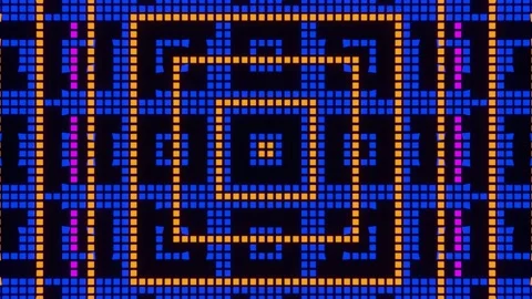 VJ Loop animation of pixel mosaic ver24 스톡 동영상 167859272