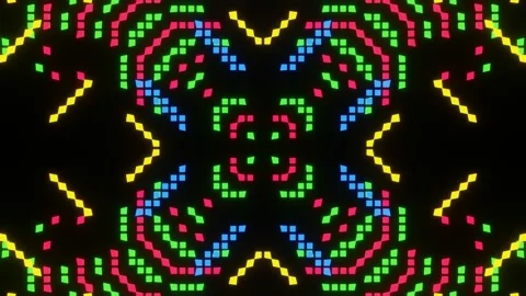 VJ Loop animation of pixel mosaic ver27 Stock Footage 167859302