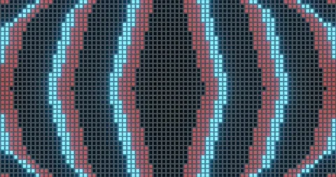 Vj Loop Animation Of Pixel Mosaic 4 Stock Footage 168186893