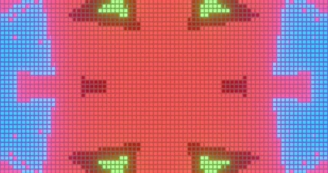 Vj Loop Animation Of Pixel Mosaic 1 Stock Footage 168186985