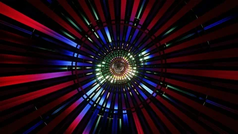VJ Loop animation Tunnel abstract 02. Stock Footage 166021765