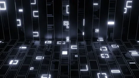 VJ Loop animation of white running lines. Stock Footage 165182498