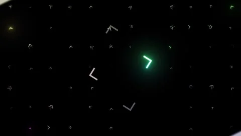 VJ Loop Of Arrows In Different Sizes Pulsating Stock Footage 310519859