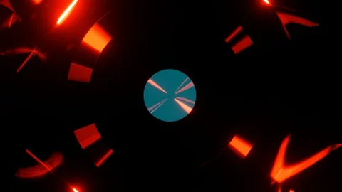 VJ Loop background Abstract disco circles. Stock Footage 163973002