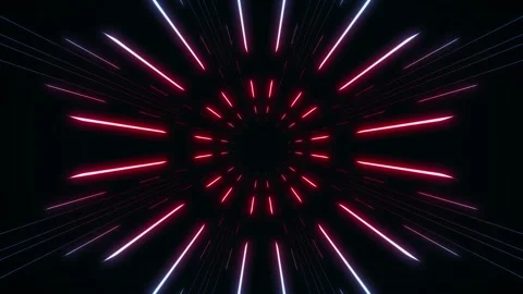 VJ Loop Background With Neon Lines Bursting Stock Footage 135052675