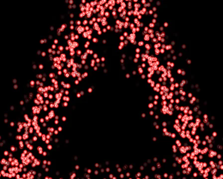 VJ LOOP - Beat Exploding Triangle Stock Footage 42127182