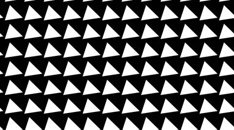 VJ Loop - Black and white pattern of rotating pyramids Stock Footage 40257276