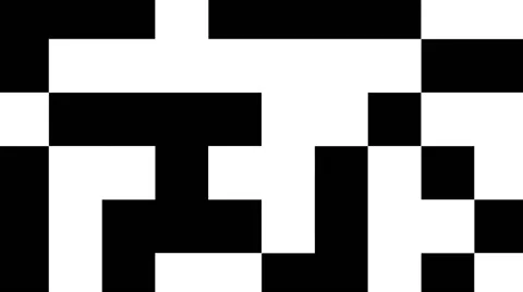 VJ Loop - Black and white shifting squares Stock Footage 40257820