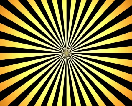 VJ Loop black gold radial animation 動画素材 283238