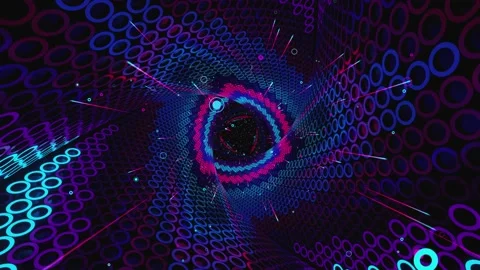 Vj Loop with blue and purple tones Stock Footage 234229273