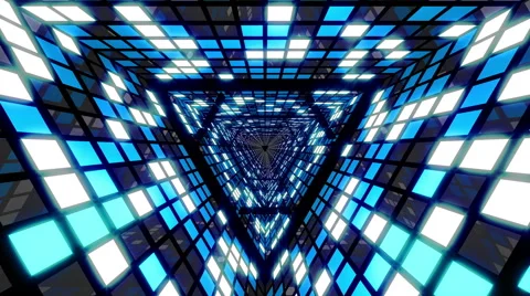 VJ Loop Blue Cold Tunnel 库存影片 50446237