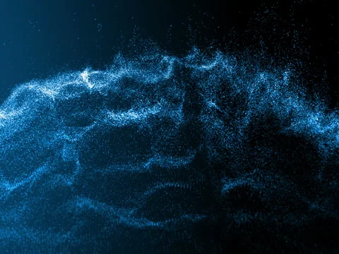Vj Loop Blue Noise Montain Stock Footage 77372722
