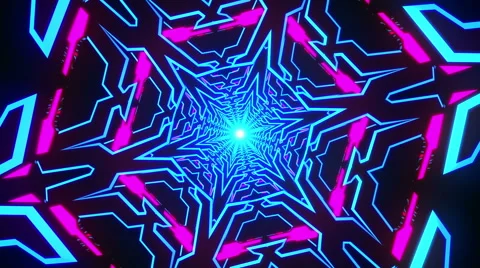 VJ Loop Blue Tunnel 库存影片 49622777