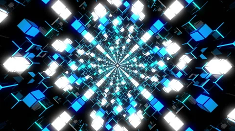 VJ Loop Blue Tunnel 库存影片 53126401