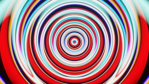VJ Loop Bright overflows of colored circles Stock Footage 187479058