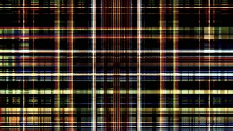 VJ Loop Check Grid Lines Stripes Cross Abstract Plaid Tech Pattern Stock Footage 153391110