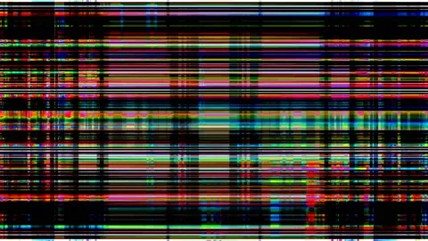 VJ Loop Check Grid Lines Stripes Cross Glitch Abstract Plaid Pattern Video stock 153391390